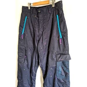 NOMIS Men's Snowboard Pants, Large, Dark Blue, Insulated Ski pants for winter